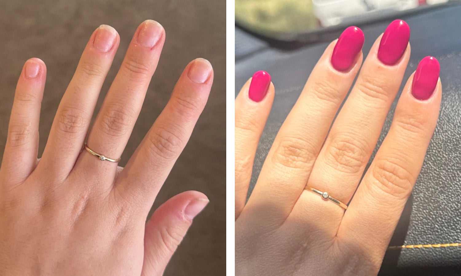 Gelous Customer Growth Gel Nail Journey - photographed in Australia on model