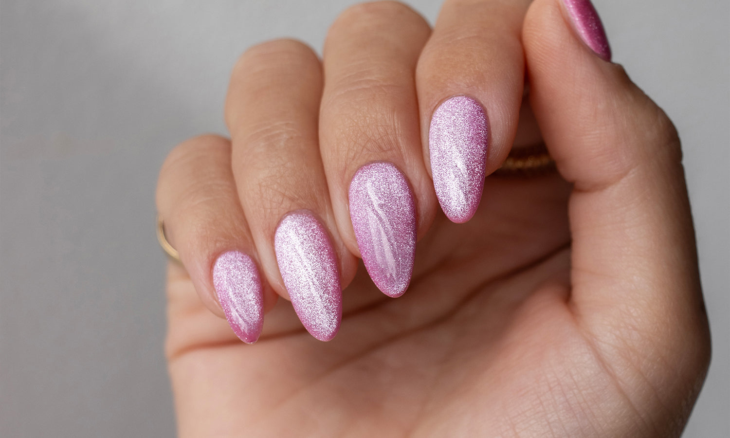 Gelous Velvet Blush gel nail polish - photographed in Australia on model