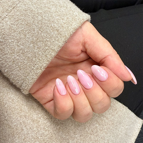 Gelous Candy Floss Builder (BIAB) Gel Nail Polish - photographed in Australia on model