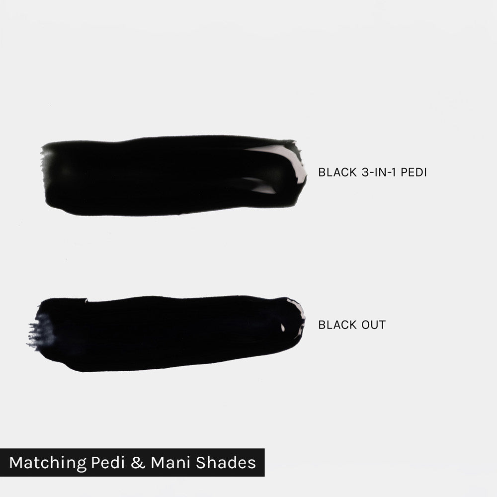 Gelous Black 3-in-1 gel nail polish comparison - photographed in Australia