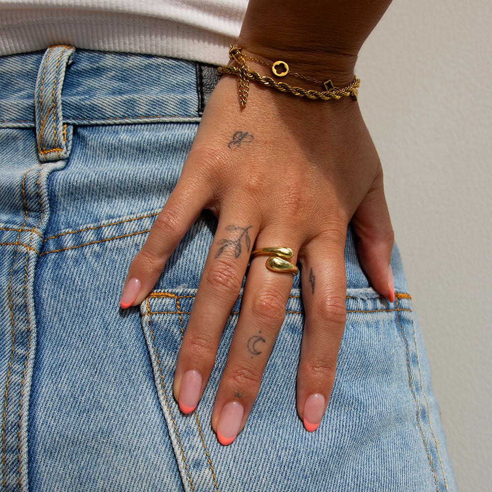 Gelous Pink Builder Gel (BIAB) gel nail polish - photographed in Australia on model