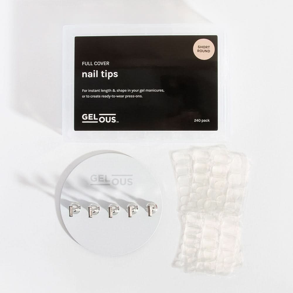 Customisable DIY Press-On Kit with various Nail Tips, Magnetic Nail Tip Stand, and Sticky Tabs for adhering - photographed in Australia