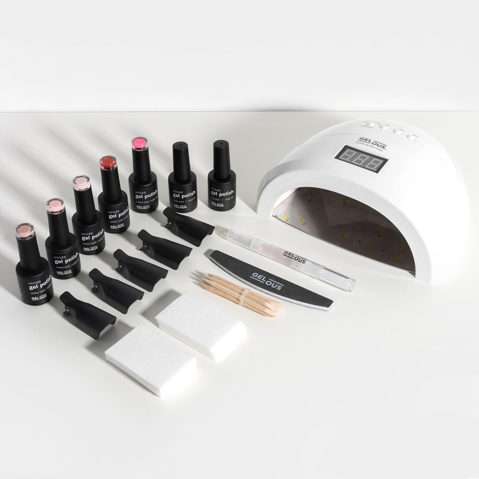 Gelous Ultimate Gel Manicure Kit Flat Lay - Photographed in Australia