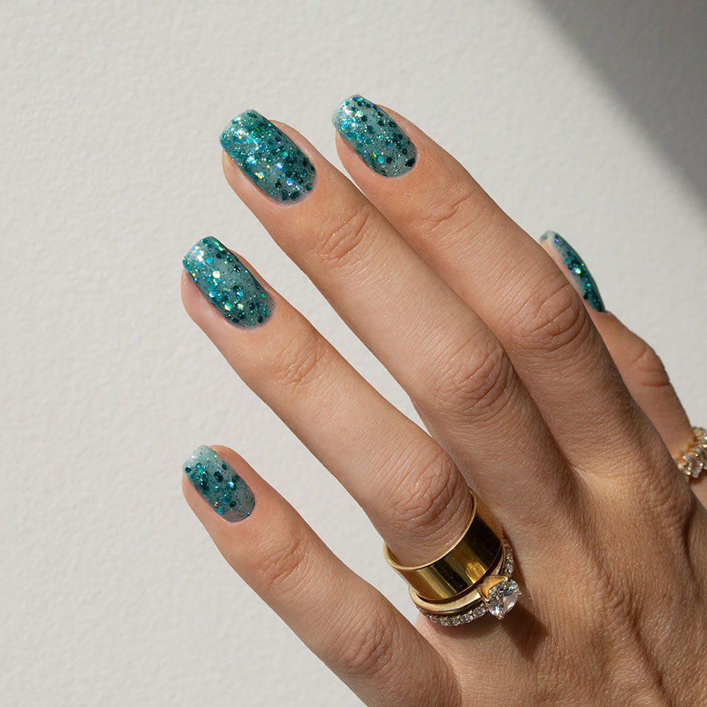 Gelous A Mermaid's Tale gel nail polish - photographed in Australia on model