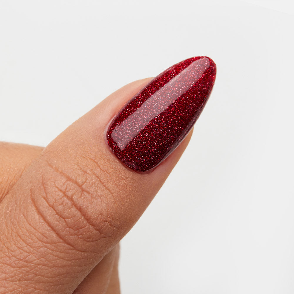 Gelous Blood Lust gel nail polish swatch - photographed in Australia