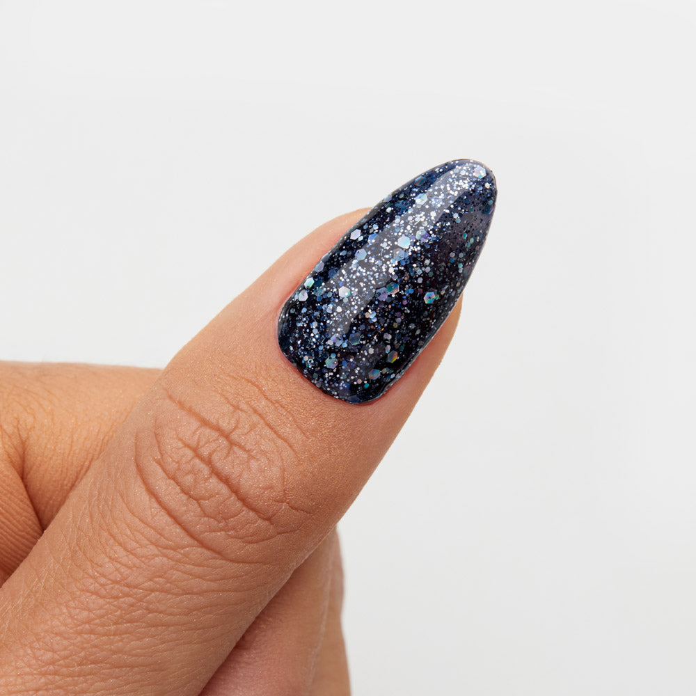 Gelous Black Magic gel nail polish swatch - photographed in Australia