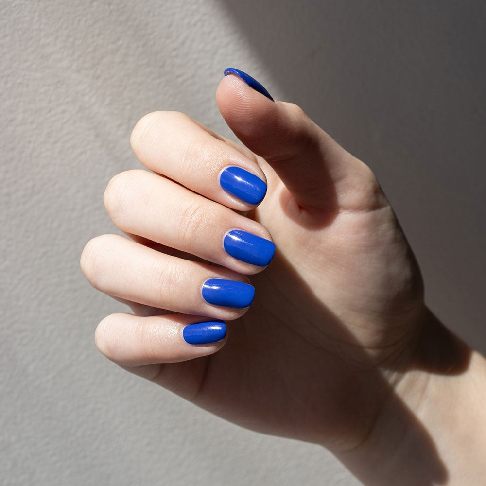 Gelous Blue Lagoon gel nail polish - photographed in Australia on model
