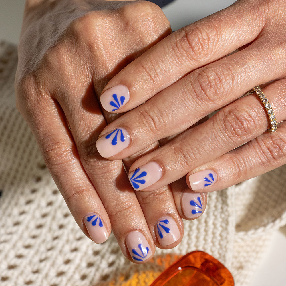 Gelous Blue Lagoon gel nail polish - photographed in Australia on model