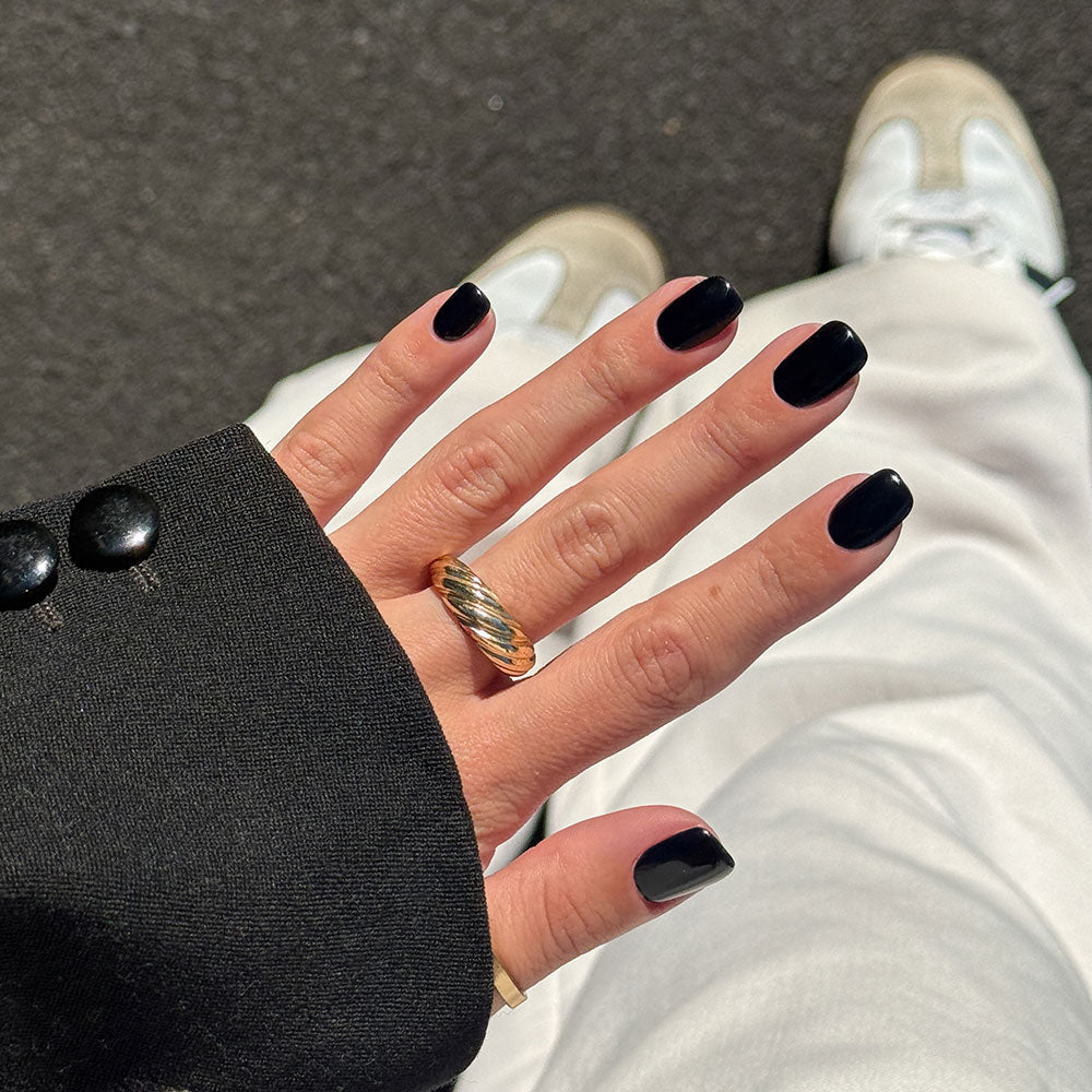 Gelous Black Out HEMA & TPO-Free gel nail polish - photographed in Australia