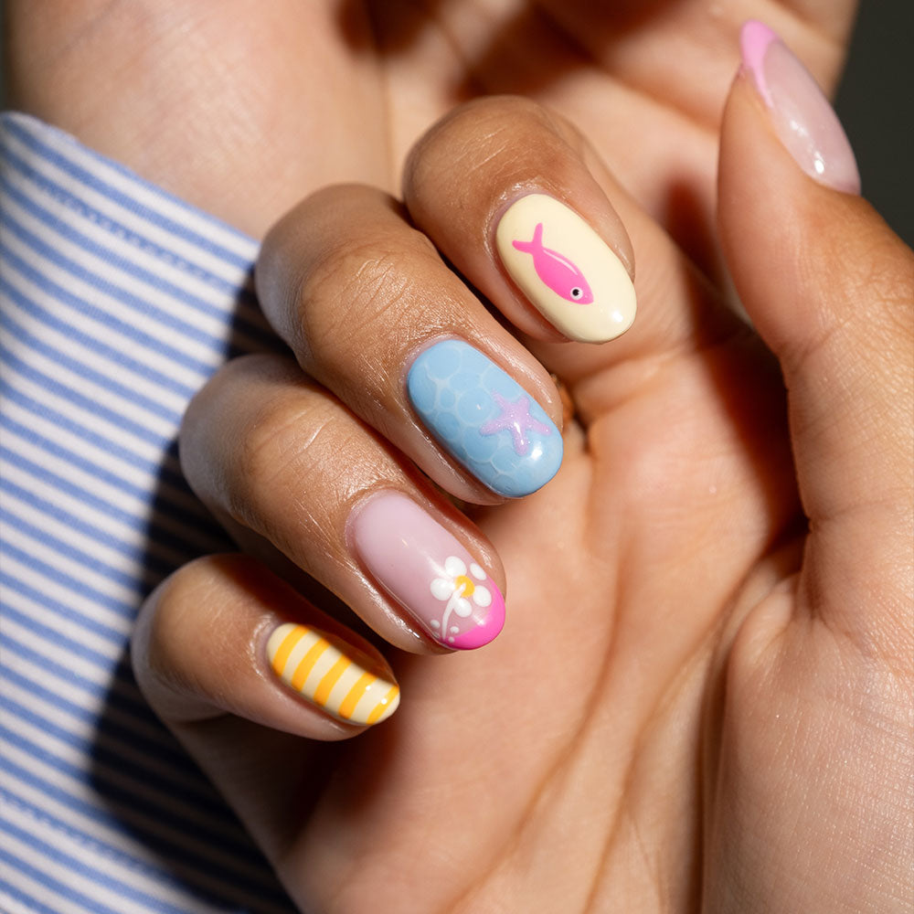 Gelous Buttercream gel nail polish - photographed in Australia on model