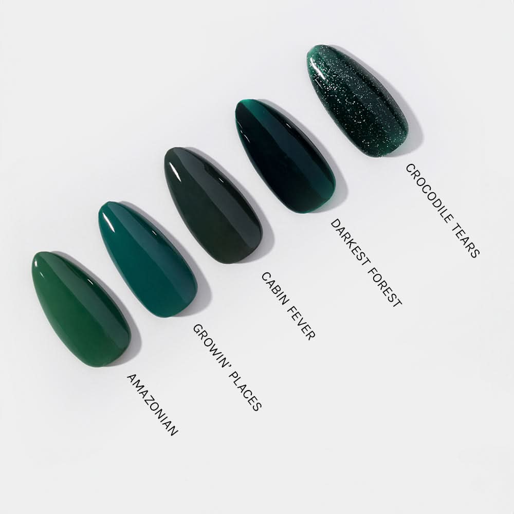 Gelous Cabin Fever gel nail polish comparison - photographed in Australia