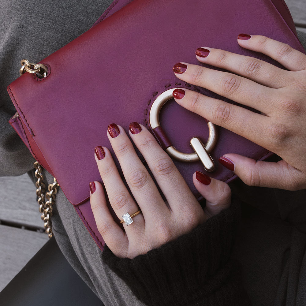 Gelous Cherry Gloss gel nail polish - photographed in Australia on model