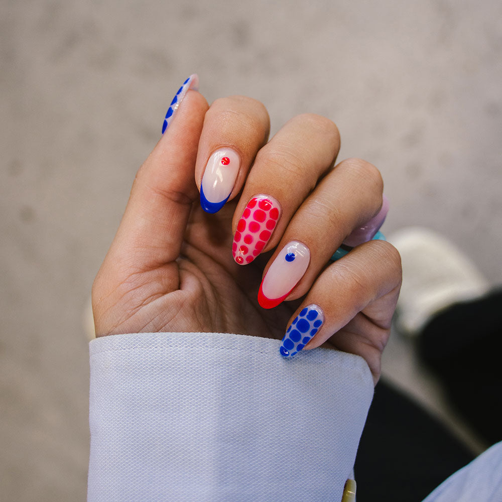 Gelous Cobalt gel nail polish - photographed in Australia on model