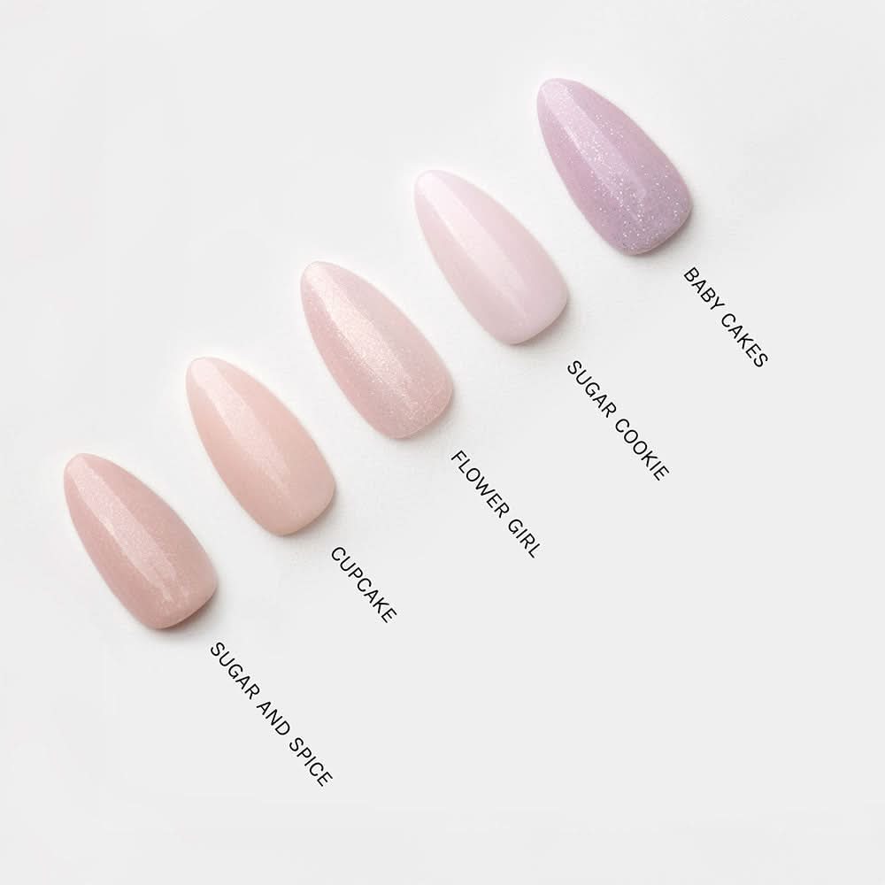 Gelous Cupcake gel nail polish comparison - photographed in Australia