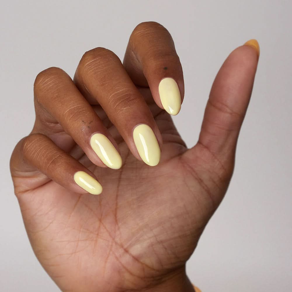 Gelous Custard Cream HEMA & TPO-Free gel nail polish swatch - photographed in Australia