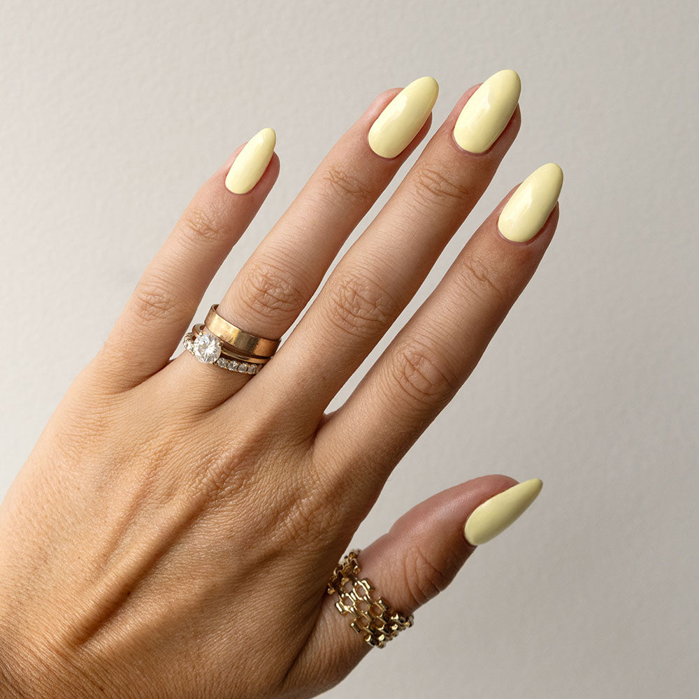 Gelous Custard Cream HEMA & TPO-Free gel nail polish - photographed in Australia