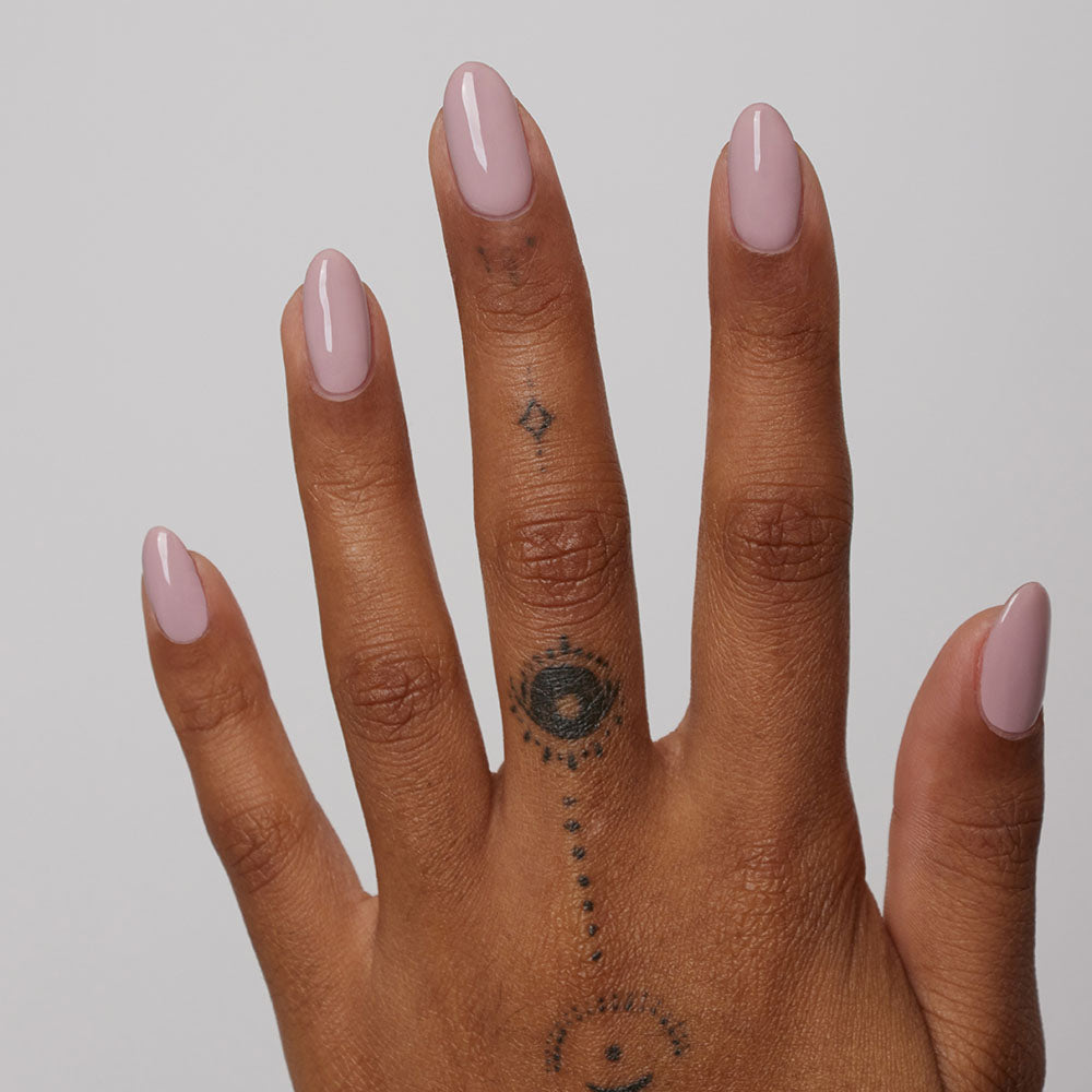 Gelous Dusty Pink gel nail polish - photographed in Australia on model