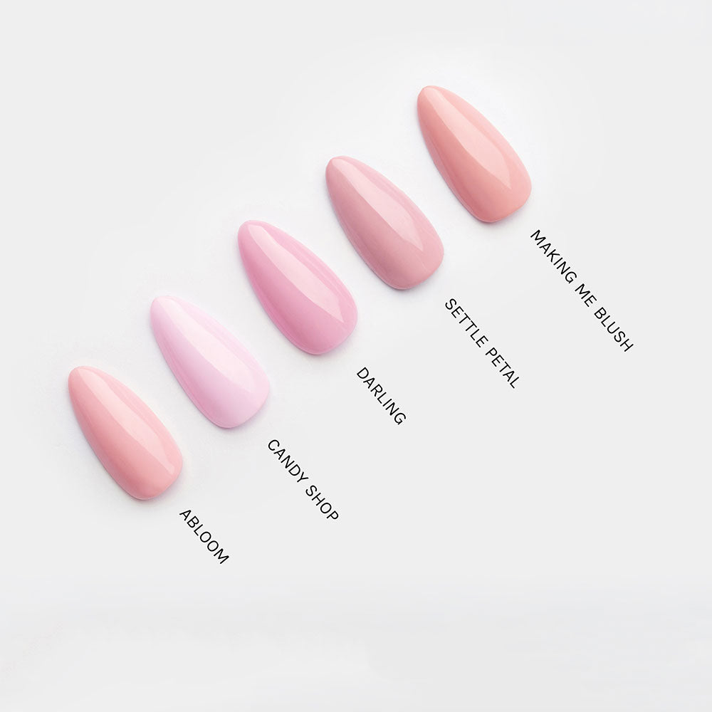 Gelous Darling gel nail polish comparison - photographed in Australia