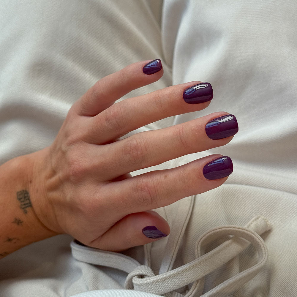 Gelous Elderberry HEMA & TPO-Free gel nail polish - photographed in Australia