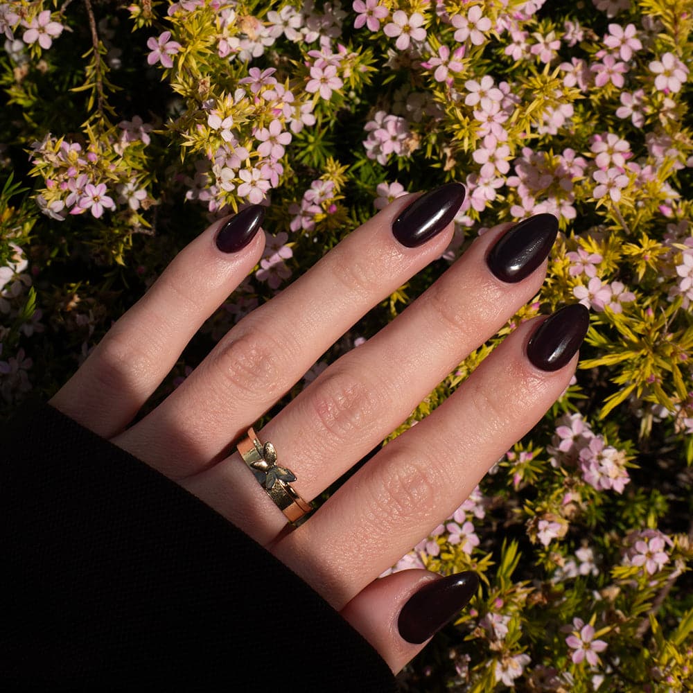 Gelous Espresso gel nail polish - photographed in Australia