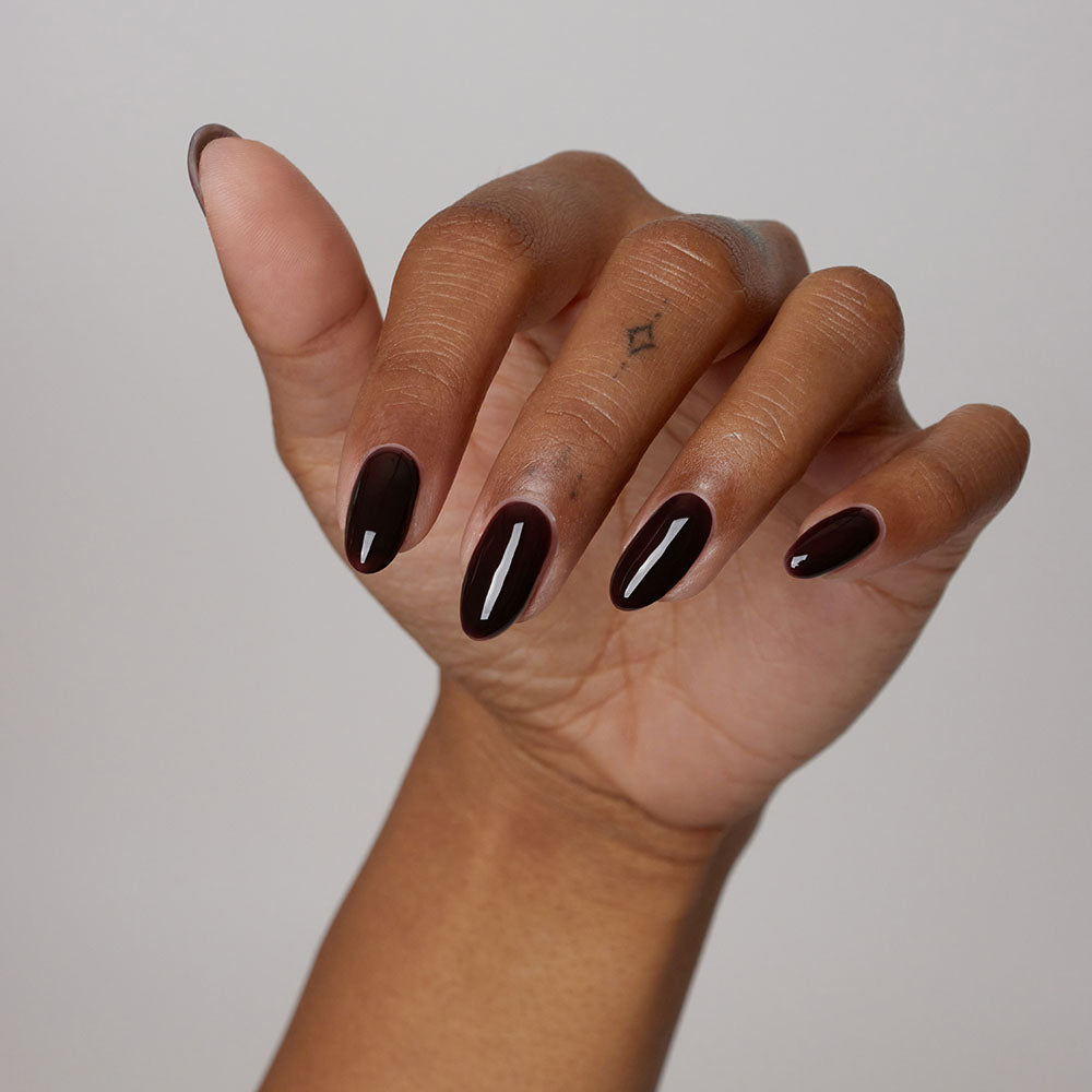 Gelous Espresso gel nail polish - photographed in Australia