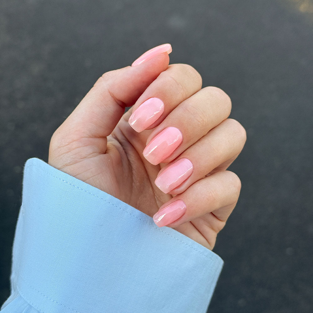 Gelous Fizz gel nail polish on model - photographed in Australia