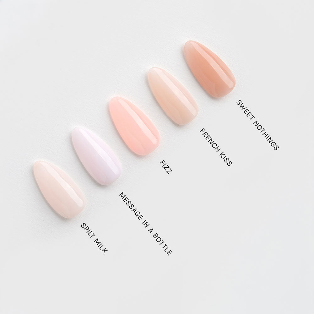 Gelous French Kiss gel nail polish comparison - photographed in Australia