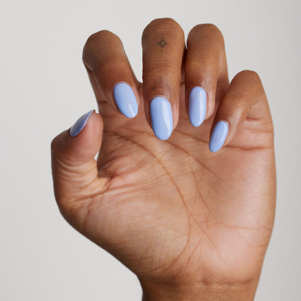 Gelous Forget Me Not gel nail polish - photographed in Australia on model