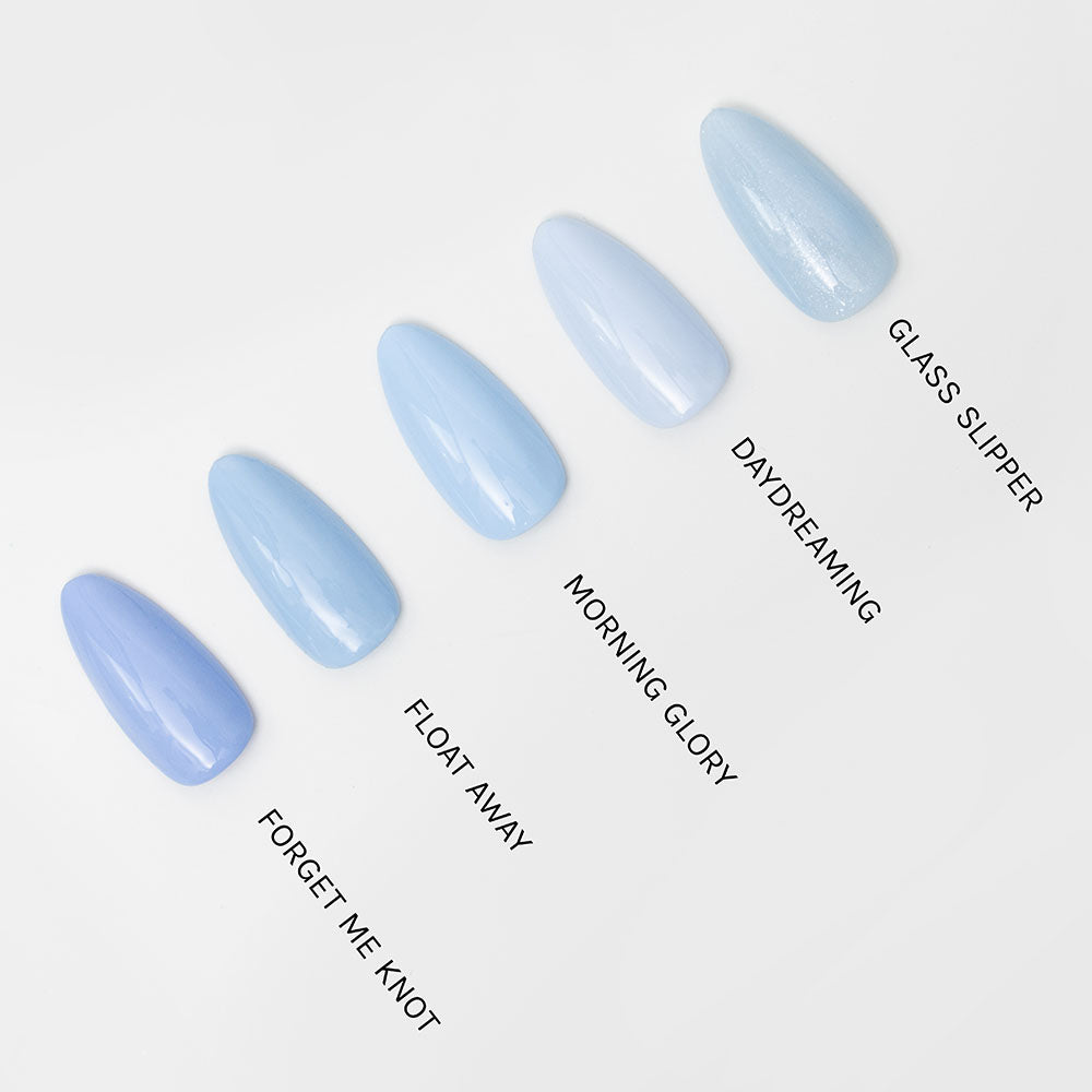 Gelous Forget Me Knot gel nail polish comparison - photographed in Australia
