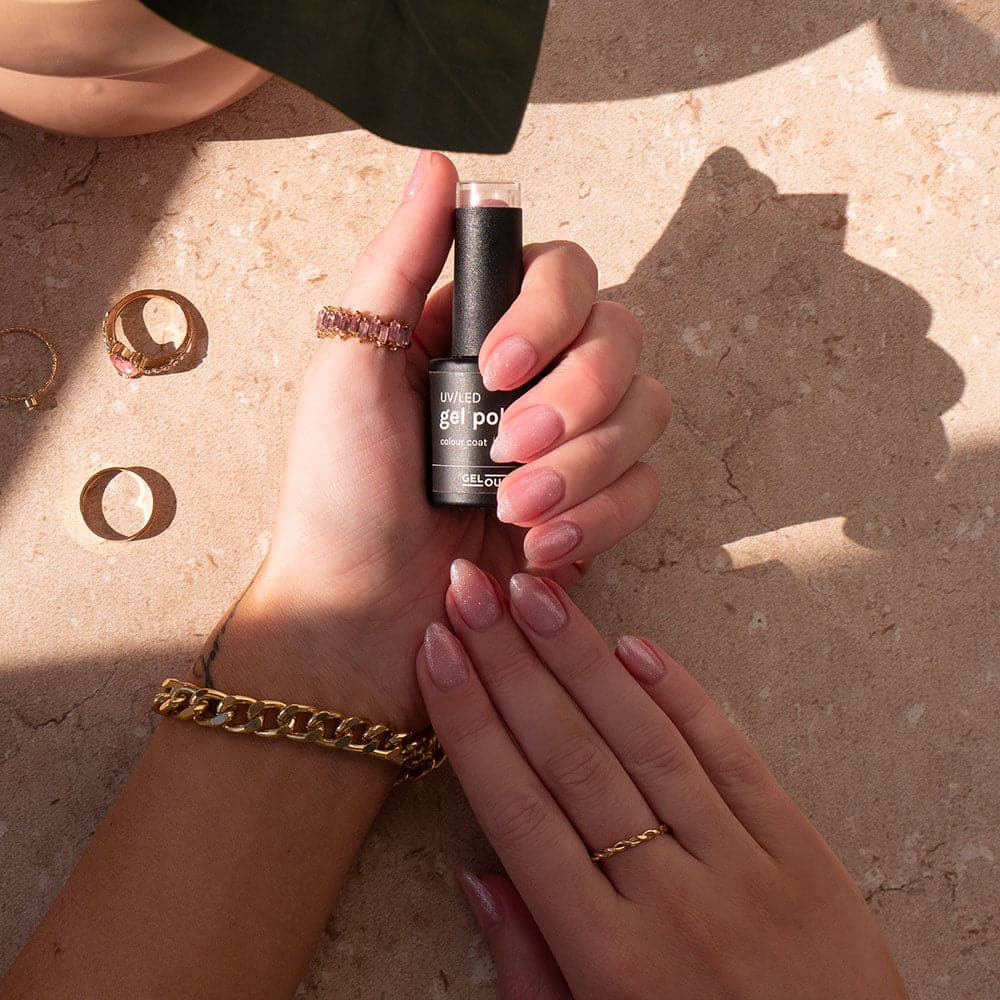 Gelous Glitter Baby gel nail polish - photographed in Australia on model