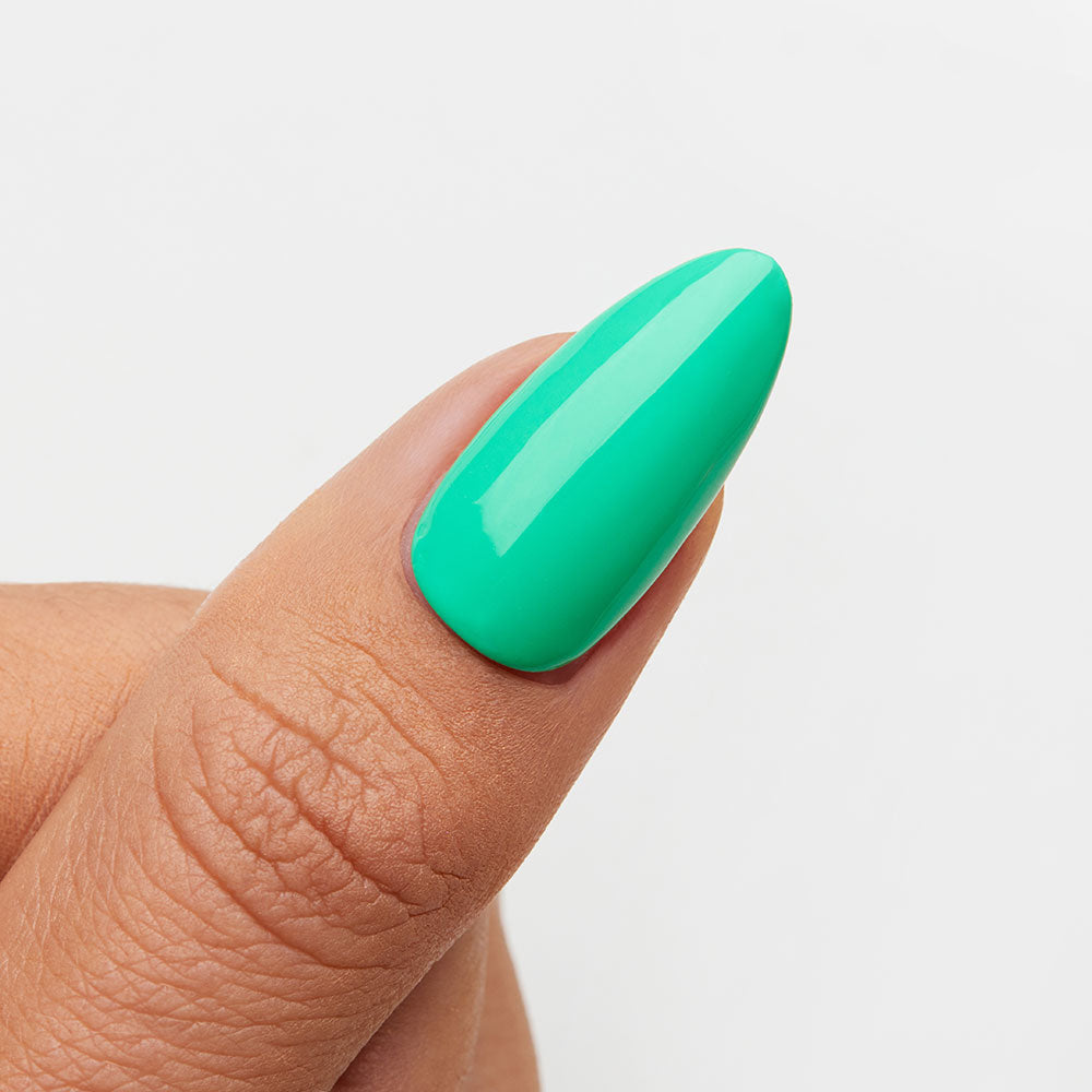 Gelous Green With Envy gel nail polish swatch - photographed in Australia
