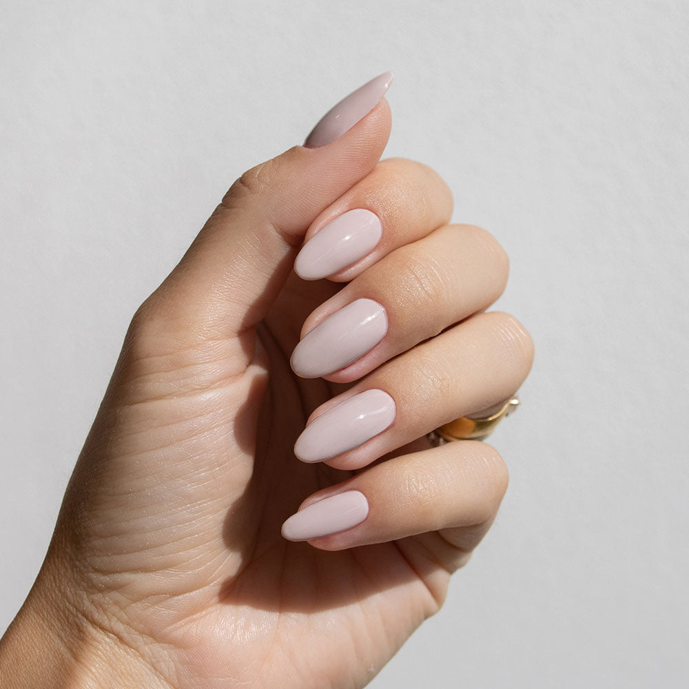 Gelous Iced Mocha gel nail polish - photographed in Australia on model
