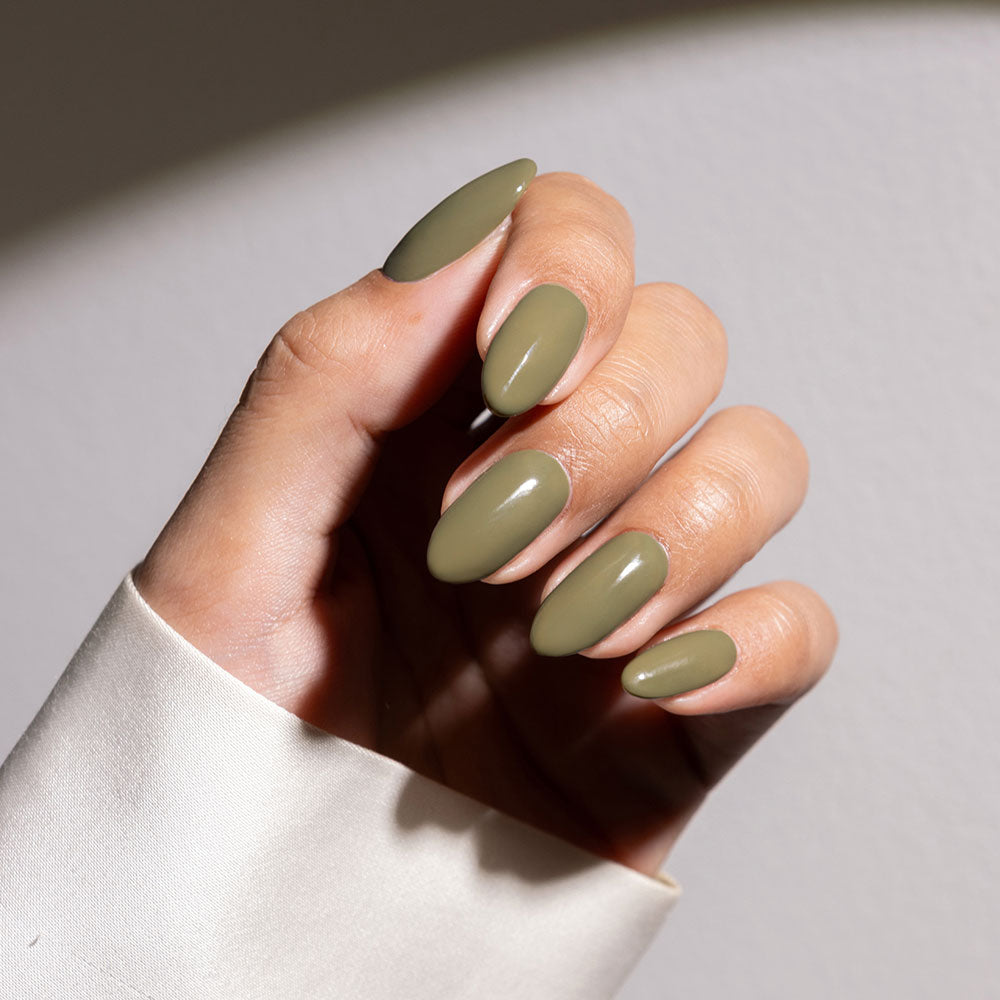 Gelous Juniper gel nail polish - photographed in Australia on model