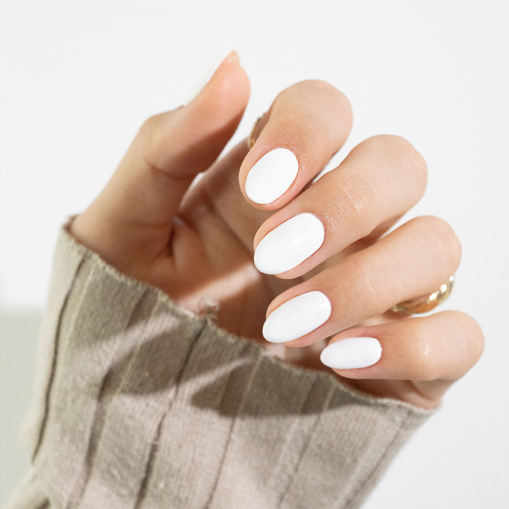 Gelous Just White HEMA & TPO-Free gel nail polish - photographed in Australia