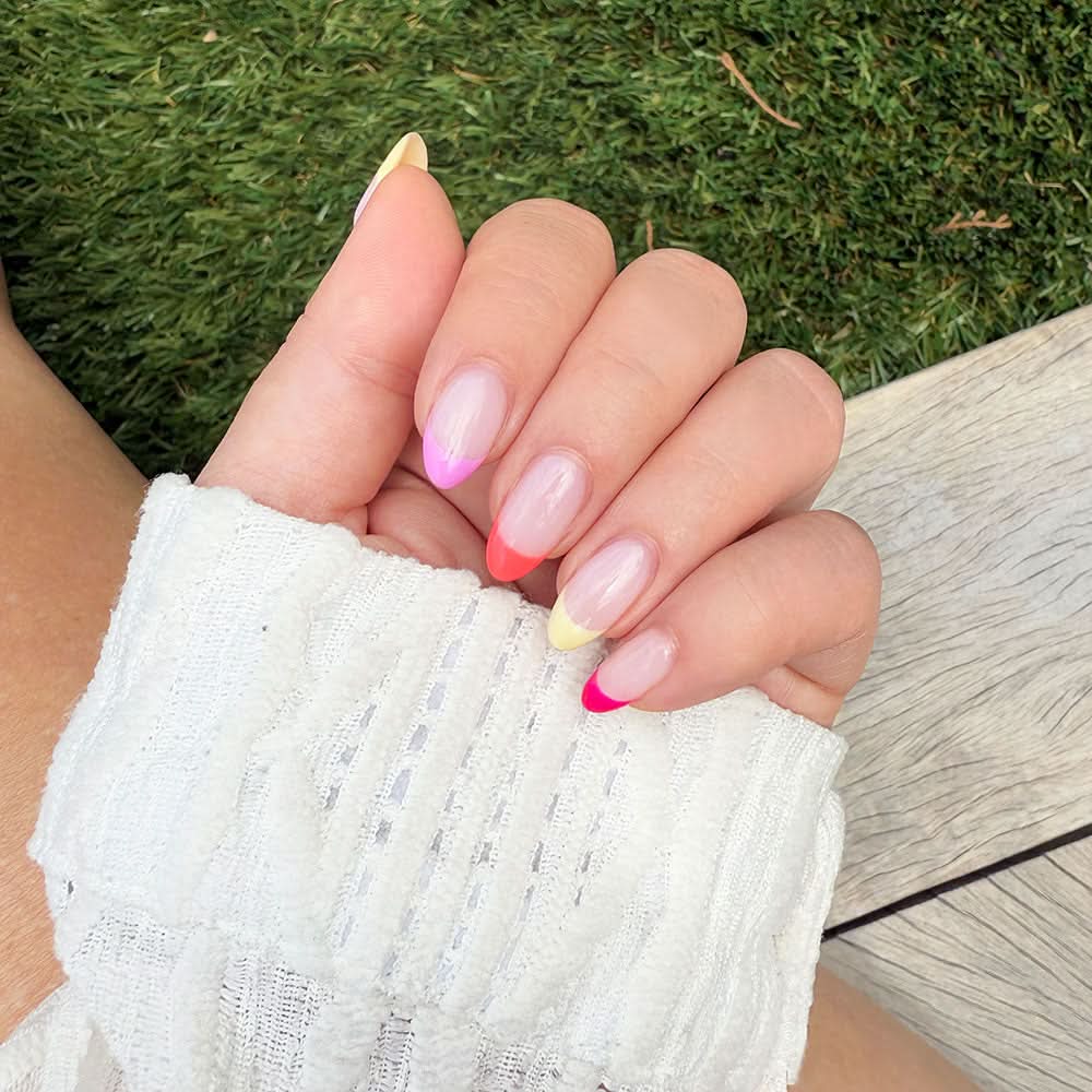 Gelous Lemon Sorbet gel nail polish - photographed in Australia on model