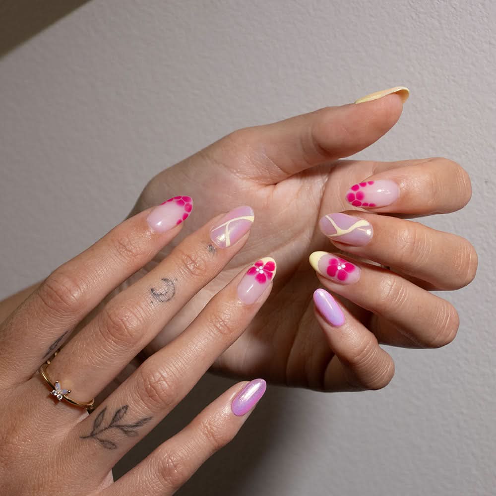 Gelous Lemon Sorbet gel nail polish - photographed in Australia on model