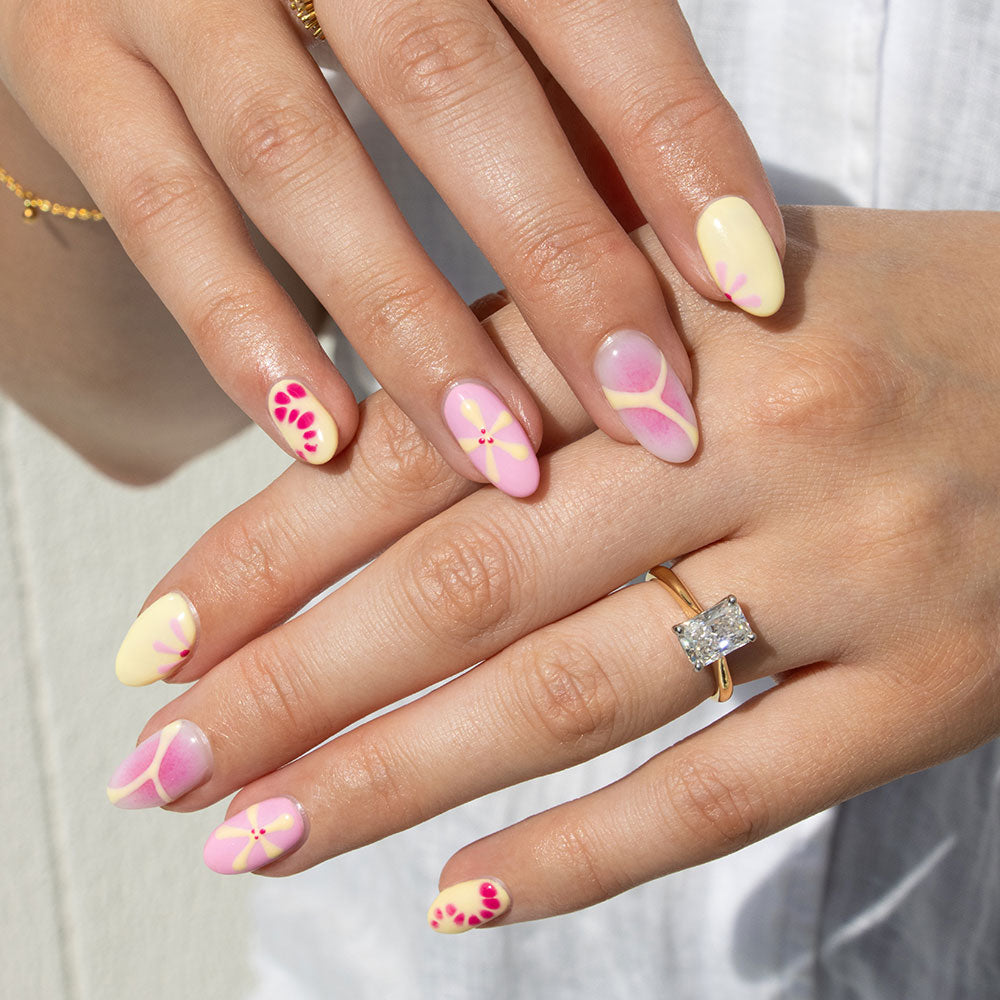 Gelous Lemon Sorbet gel nail polish - photographed in Australia on model