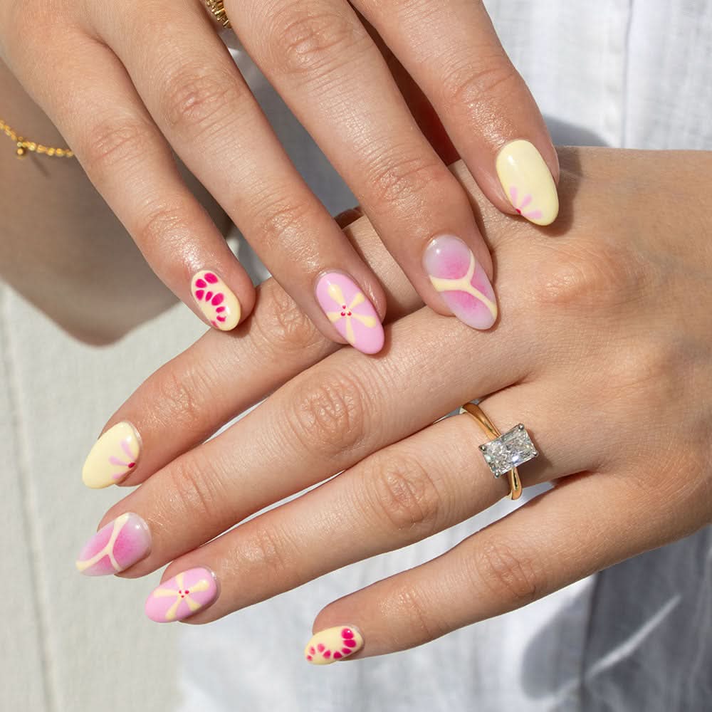 Gelous Lemon Sorbet gel nail polish - photographed in Australia on model