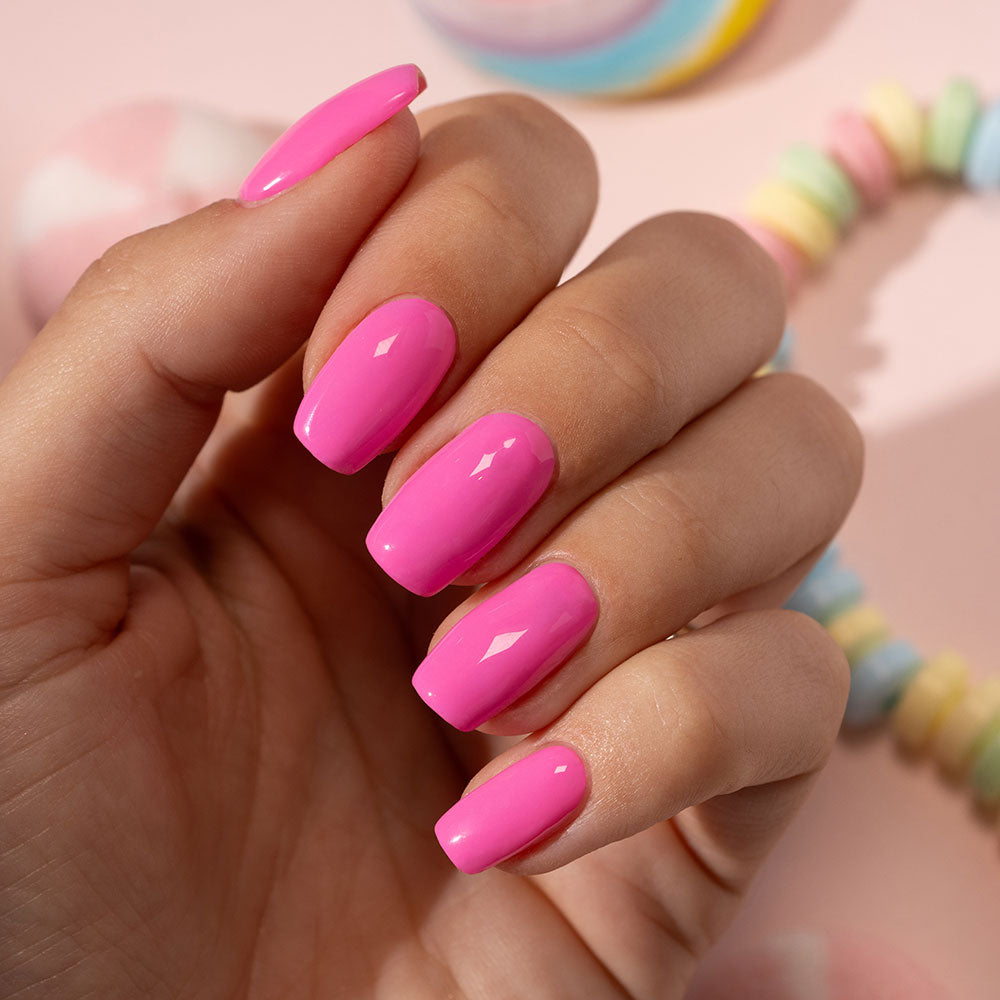 Gelous Lollipop gel nail polish - photographed in Australia on model