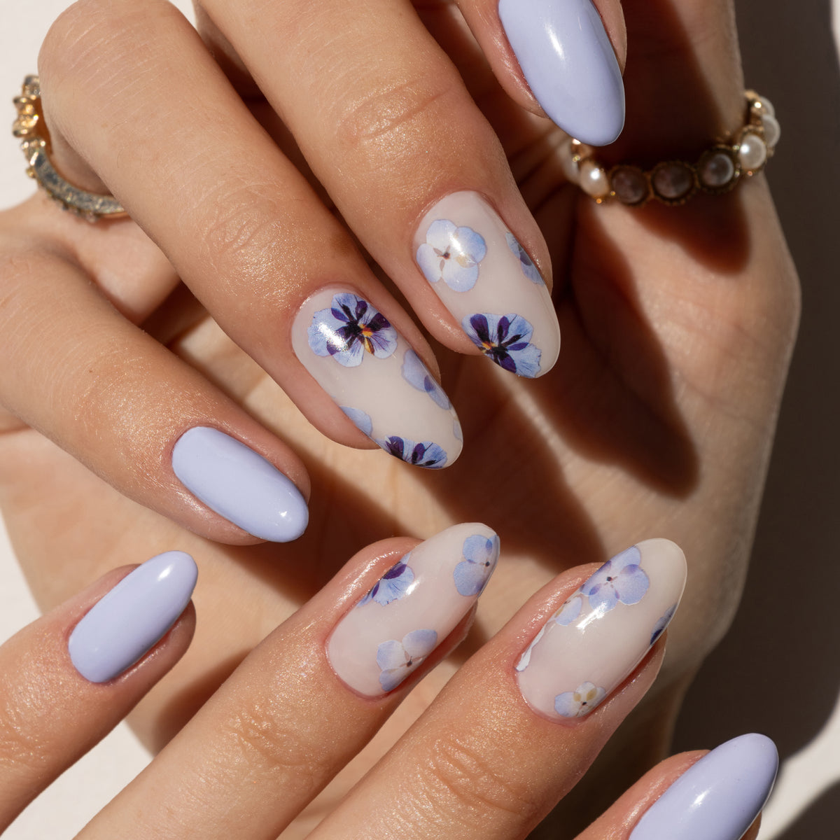 Gelous Lavender Whisper gel nail polish - photographed in Australia on model
