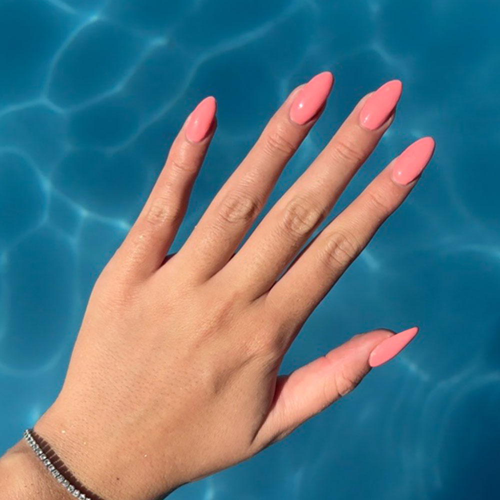 Gelous Malibu gel nail polish - photographed in Australia on model
