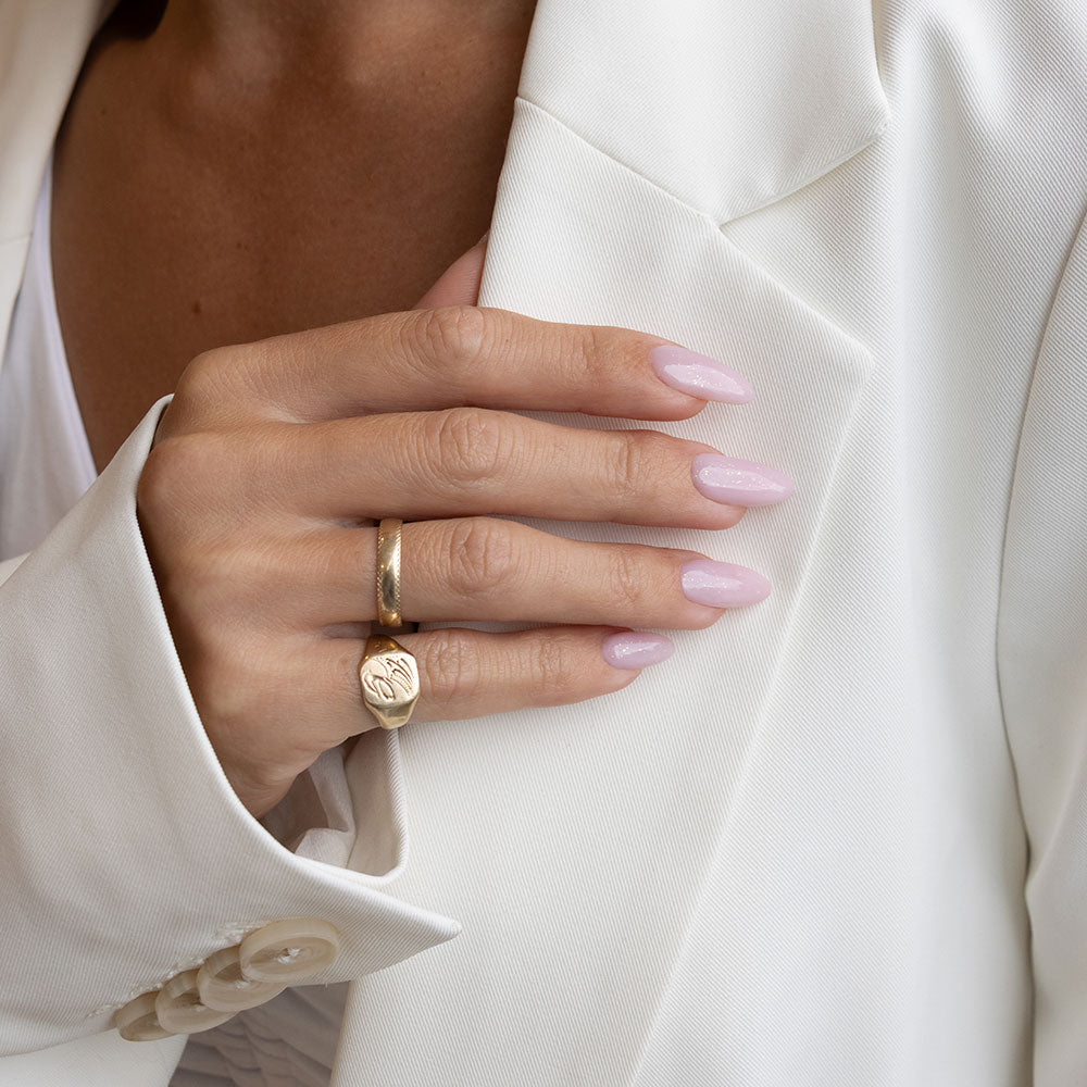 Gelous Mallow gel nail polish - photographed in Australia on model