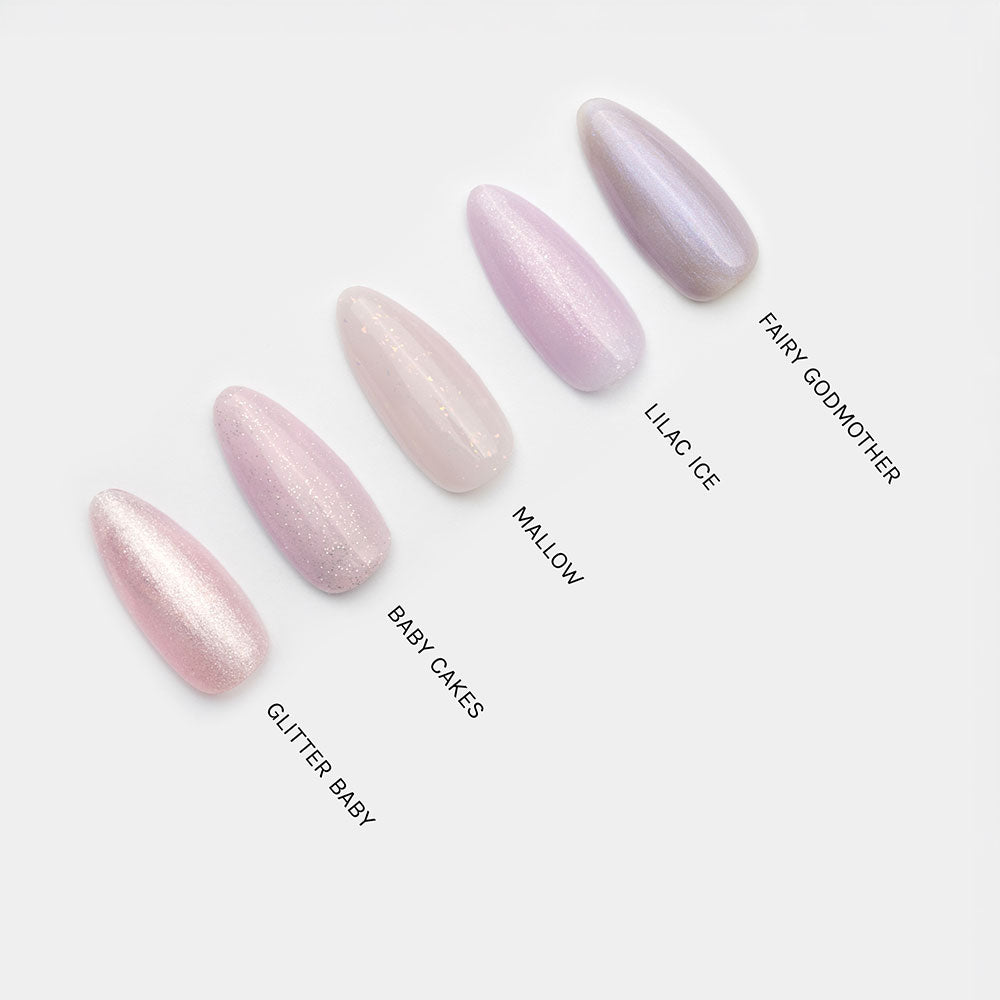 Gelous Mallow gel nail polish comparison - photographed in Australia
