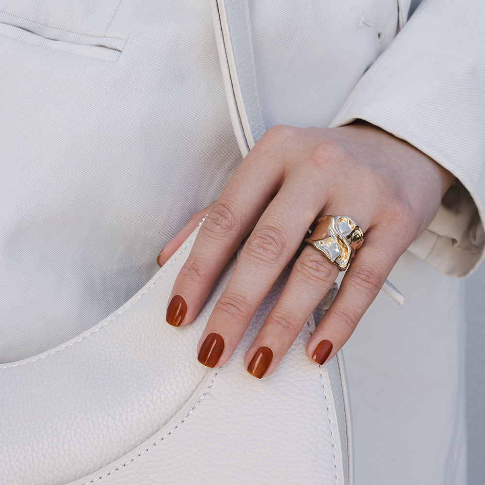 Gelous Maple gel nail polish - photographed in Australia on model