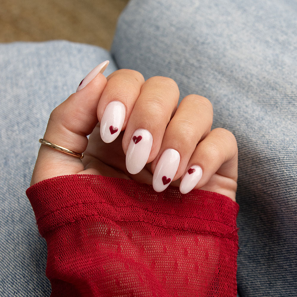 Gelous Merlot gel nail polish - photographed in Australia on model
