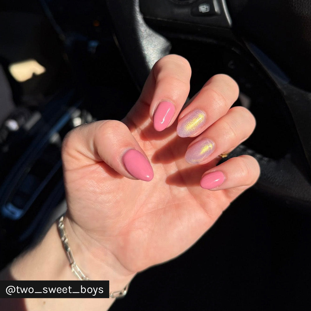 Gelous Pearlescent Rose Quartz gel nail polish - Instagram Photo