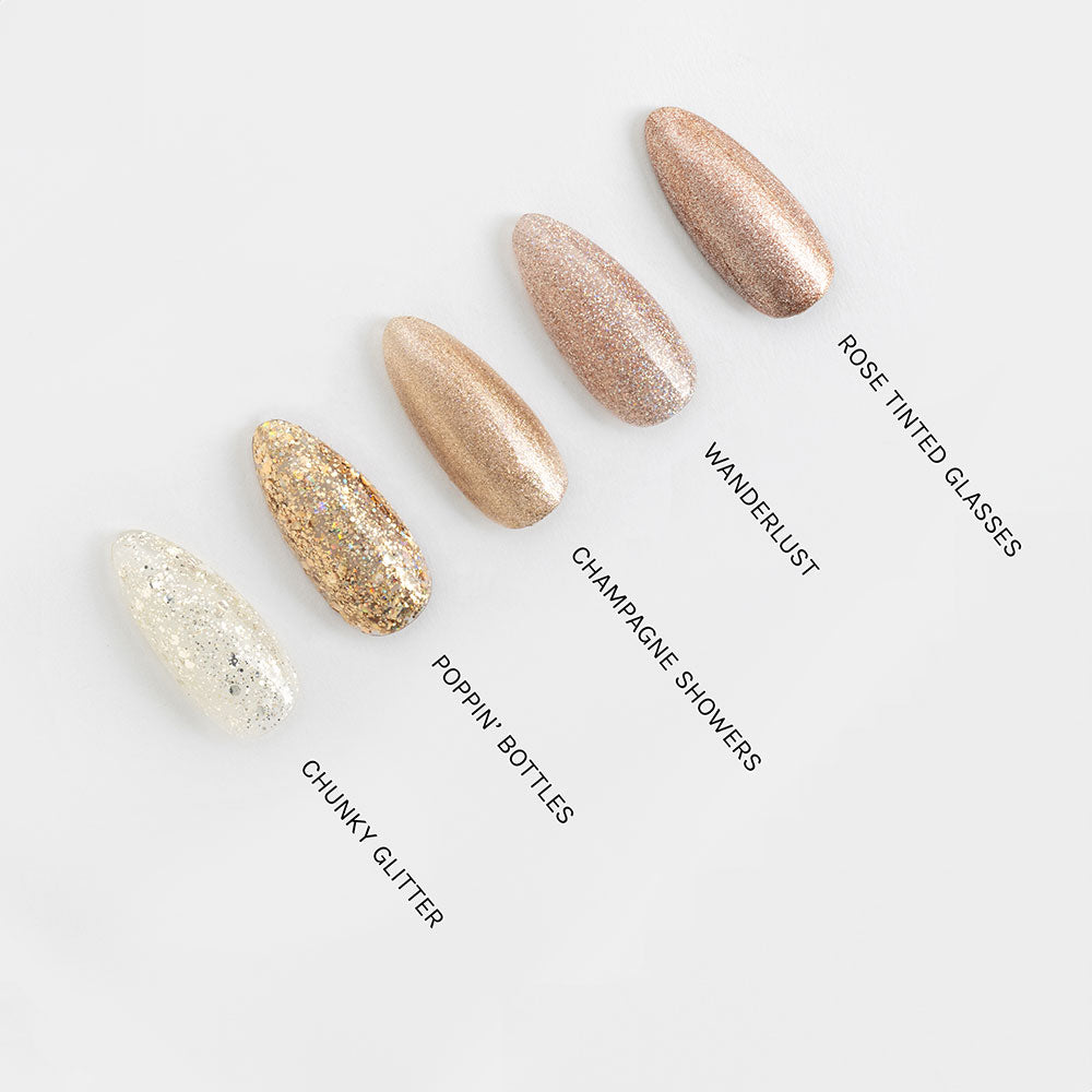 Gelous Poppin' Bottles gel nail polish comparison - photographed in Australia