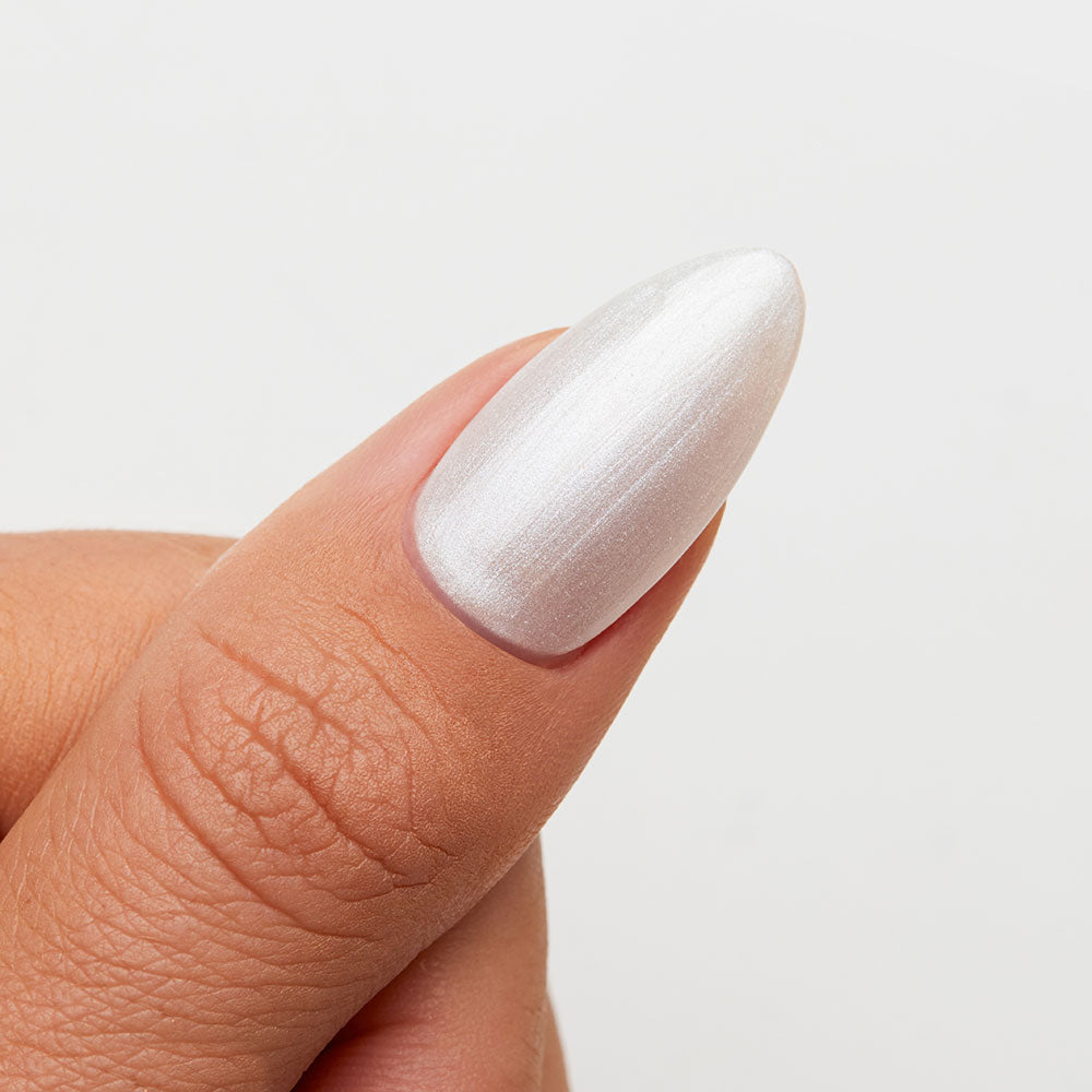 Gelous Pearlescent Moonstone gel nail polish swatch - photographed in Australia