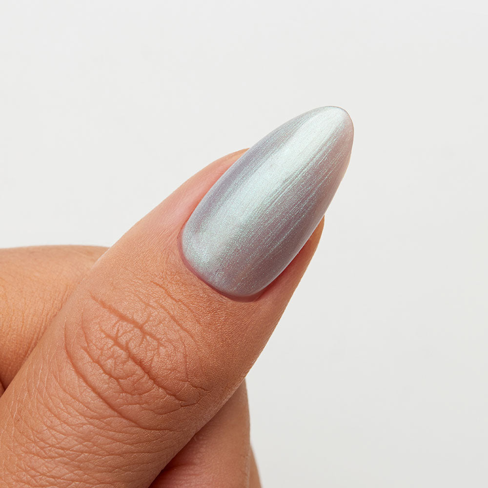 Gelous Pearlescent Paua Shell gel nail polish swatch - photographed in Australia