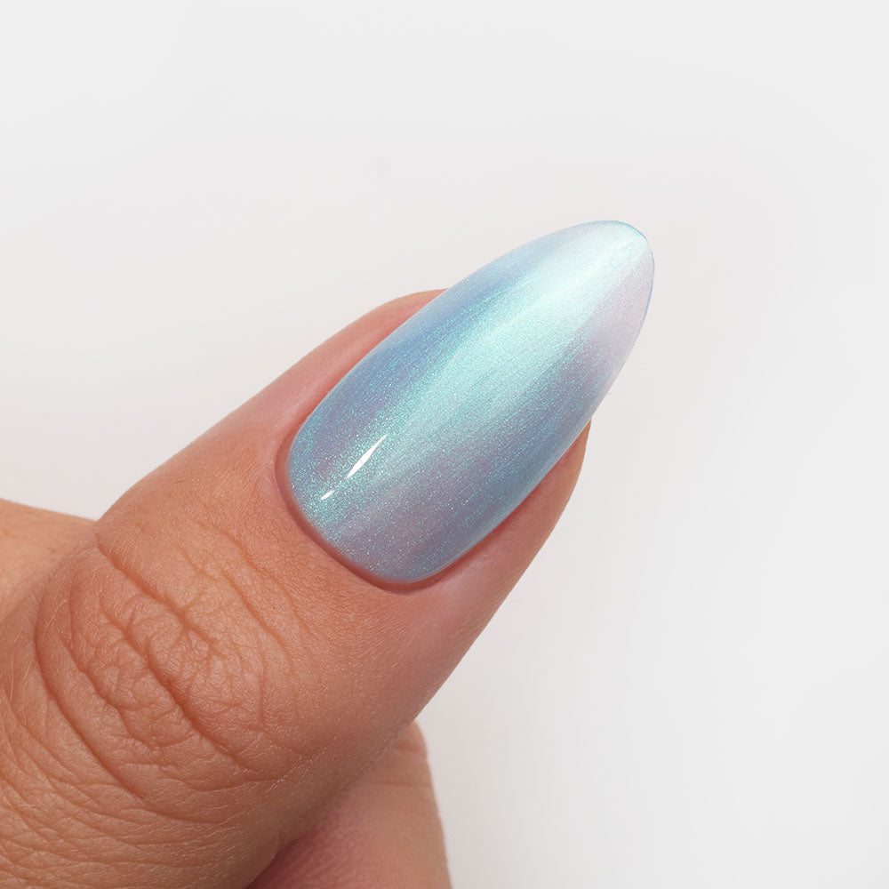 Gelous Pearlescent Splash gel nail polish swatch - photographed in Australia